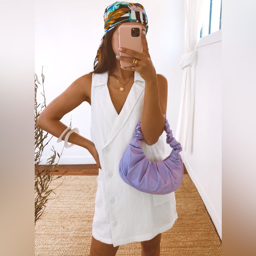 Show me your Mumu Levi Blazer Dress ~ White Linen